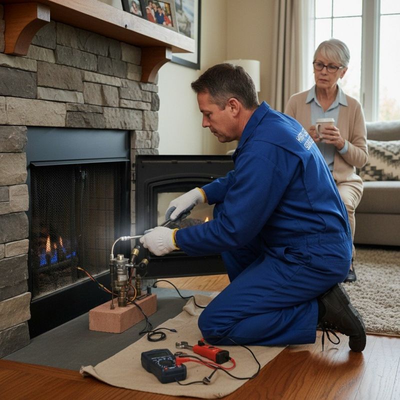 Local Gas Fireplace Maintenance pros at work